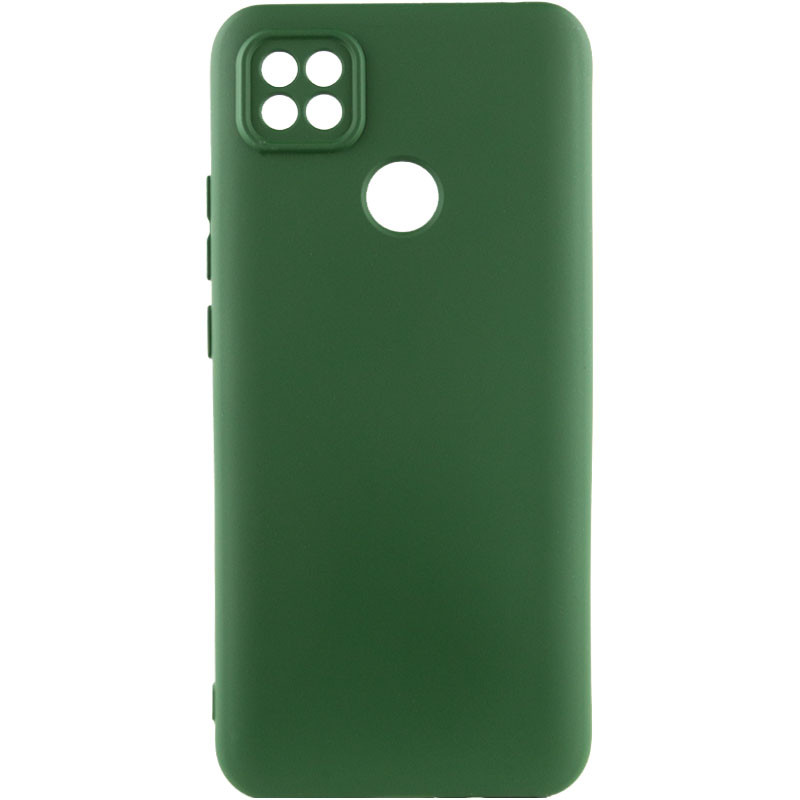 Чохол TPU GETMAN Liquid Silk Full Camera на Xiaomi Redmi 9C (Зелений / Dark green)