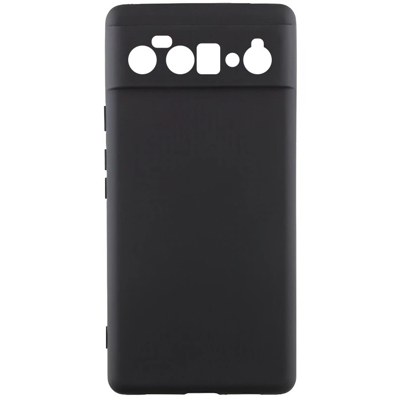 Чехол TPU GETMAN Liquid Silk Full Camera для Google Pixel 6 Pro (Черный / Black)