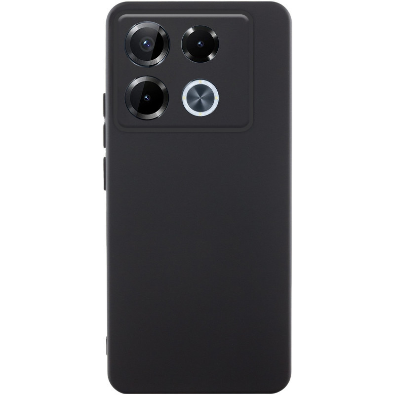 Чохол TPU GETMAN Liquid Silk Full Camera на Infinix Note 40 Pro 4G (Черный / Black)