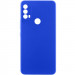 Чехол TPU GETMAN Liquid Silk Full Camera для Motorola Moto E40 (Синий / Iris)