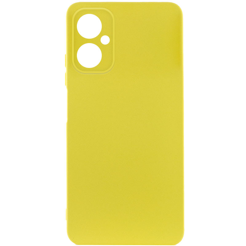 Чохол TPU GETMAN Liquid Silk Full Camera на Motorola Moto G14 (Жовтий / Flash)