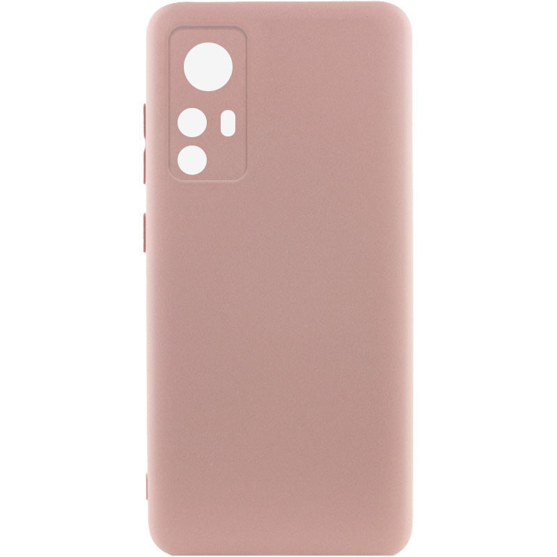 Чохол TPU GETMAN Liquid Silk Full Camera на Xiaomi 12T / 12T Pro (Рожевий / Pink Sand)