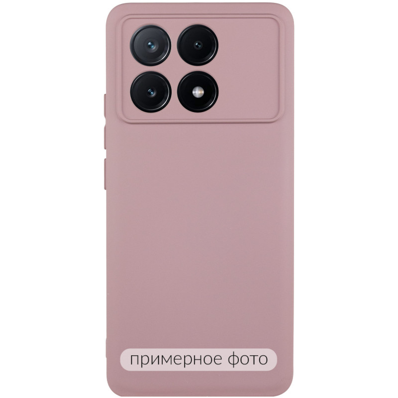 Чохол TPU GETMAN Liquid Silk Full Camera на Xiaomi Poco X6 / Note 13 Pro 5G (Рожевий / Pink Sand)
