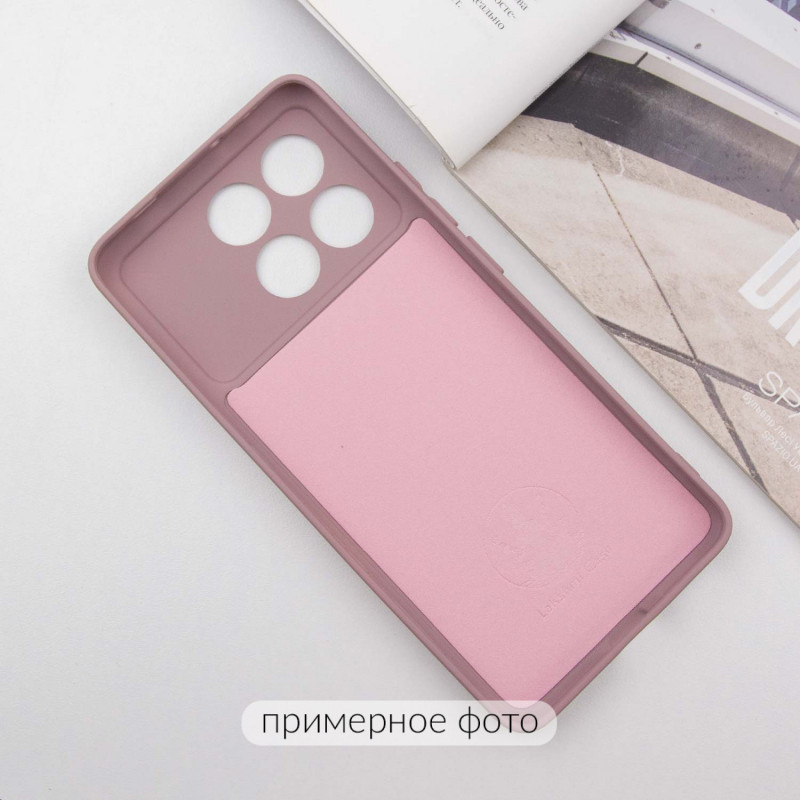 Фото Чохол TPU GETMAN Liquid Silk Full Camera на Xiaomi Poco X6 / Note 13 Pro 5G (Рожевий / Pink Sand) в маназині vchehle.ua