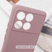 Купити Чохол TPU GETMAN Liquid Silk Full Camera на Xiaomi Poco X6 / Note 13 Pro 5G (Рожевий / Pink Sand) на vchehle.ua