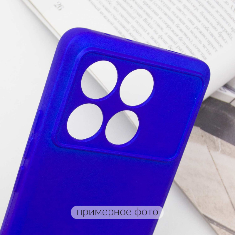 Купити Чохол TPU GETMAN Liquid Silk Full Camera на Xiaomi Poco X6 / Note 13 Pro 5G (Синій / Iris) на vchehle.ua