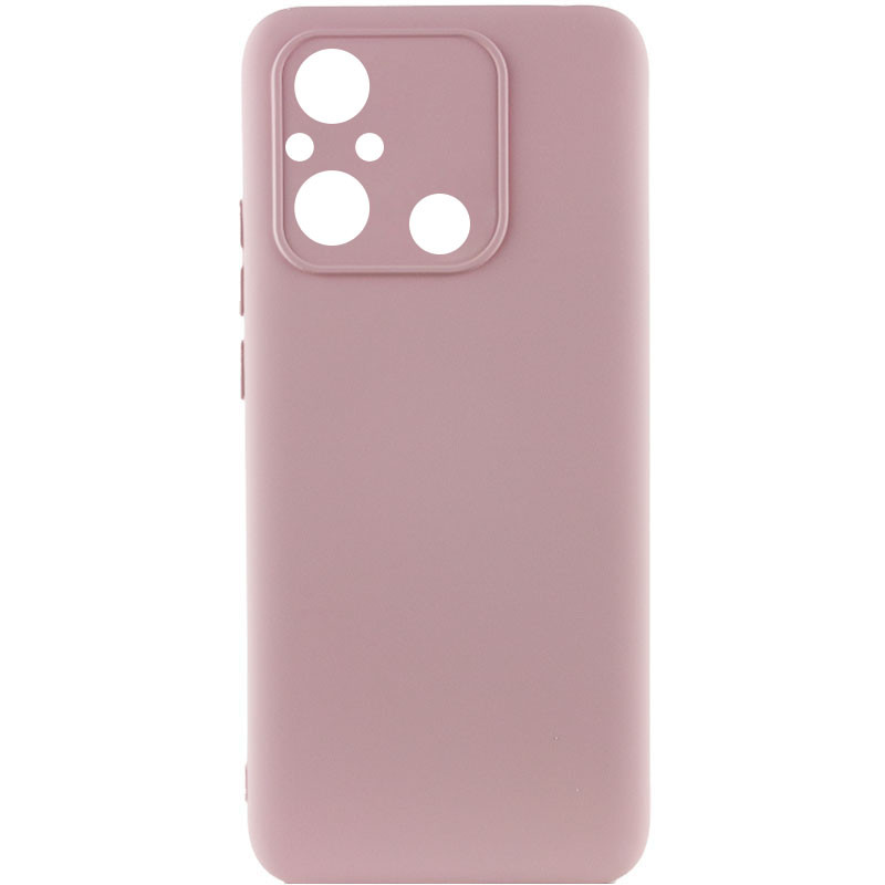 Чехол TPU GETMAN Liquid Silk Full Camera для Xiaomi Redmi 12C (Розовый / Pink Sand)