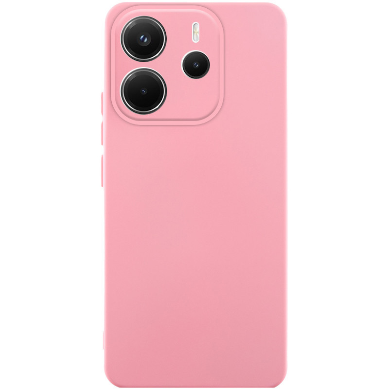 Чехол TPU GETMAN Liquid Silk Full Camera для Xiaomi Redmi Note 14 4G (Int. version) (Розовый / Pink)