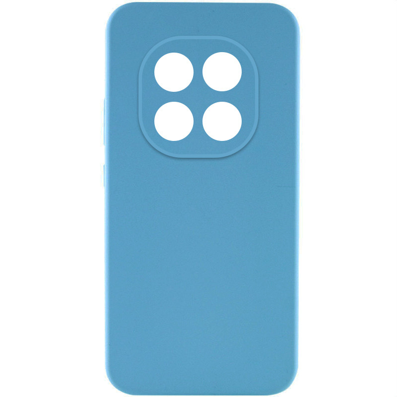 Чехол TPU GETMAN Liquid Silk Full Camera для Xiaomi Redmi Note 14 Pro 4G (Голубой / Blue)
