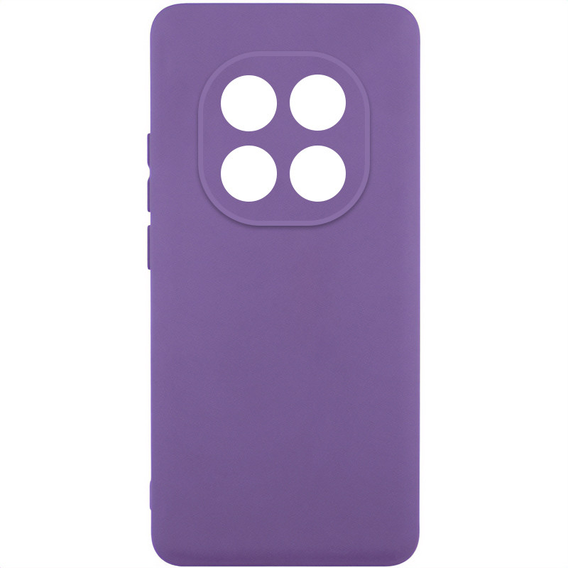 Чехол TPU GETMAN Liquid Silk Full Camera для Xiaomi Redmi Note 14 Pro 4G (Фиолетовый / Amethyst)
