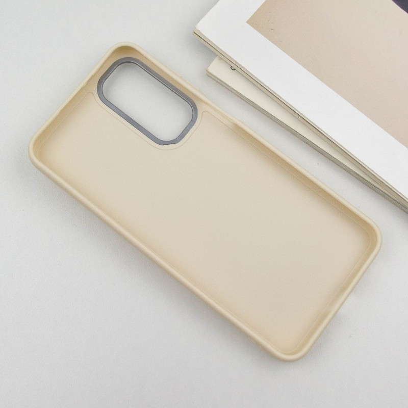 Фото Чехол TPU Leather Toys для Samsung Galaxy S25 FE (Coffee / Sand) на vchehle.ua