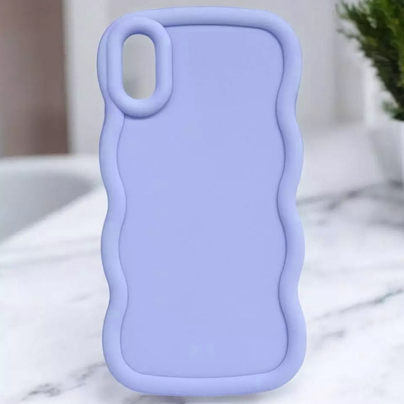 Фото Чехол TPU Ripple для Apple iPhone X / XS (5.8") (Lilac Blue) на vchehle.ua