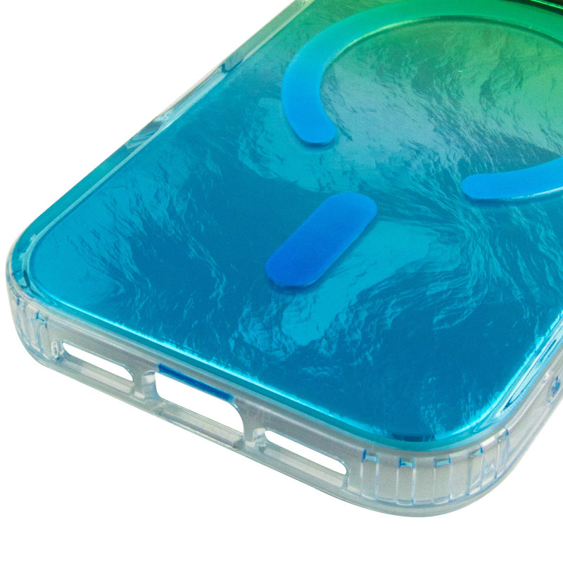 Купить Чехол TPU Shiny Mountain Magnetic Fit для Apple iPhone 17 Pro Max (6.9") (Green / Blue) на vchehle.ua