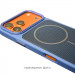 Фото Чохол PC Textile Hybrid with Magnetic Fit на Apple iPhone 15 (6.1") (Blue) на vchehle.ua