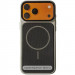 Чехол PC Textile Hybrid with Magnetic Fit для Apple iPhone 16 (6.1") (Grey / Black)
