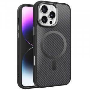 Чехол TPU+PC Carbon Mirage with Magnetic safe для Apple iPhone 16 Pro Max (6.9")