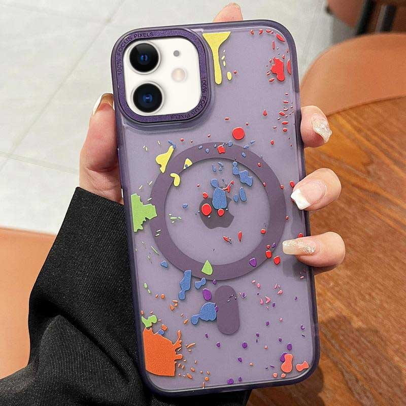 Фото Чехол TPU+PC Flush with Magnetic Safe для Apple iPhone 11 (6.1") (Dark purple) на vchehle.ua