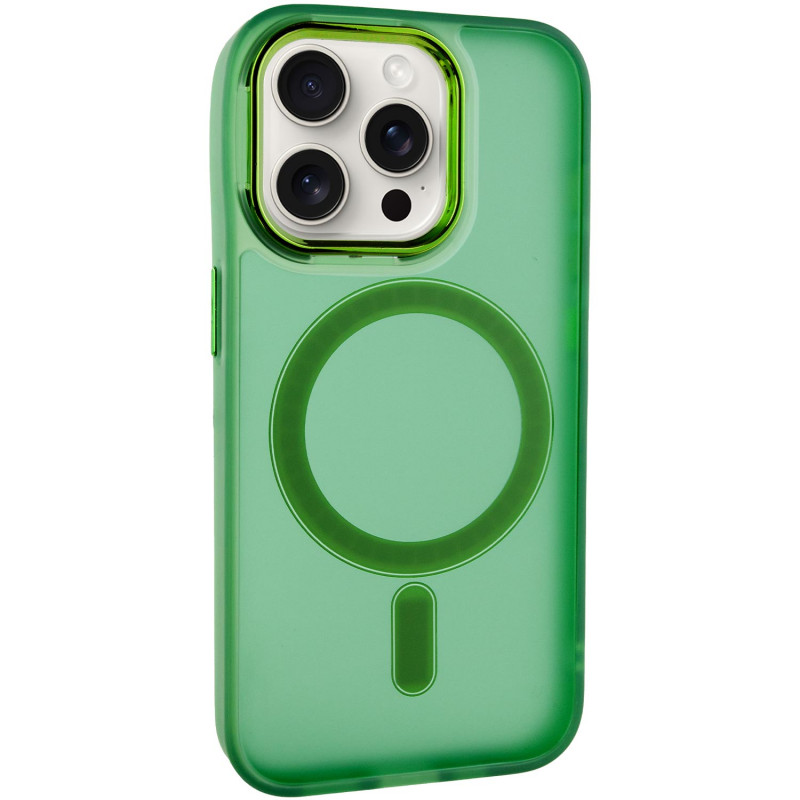 Чехол TPU+PC Lily with Magnetic safe для Apple iPhone 13 Pro Max (6.7") (Army Green)