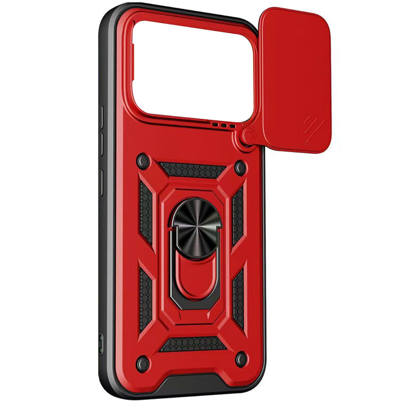 Фото Ударопрочный чехол Ummi Camshield Serge Ring для Xiaomi Poco F8 Pro (Красный / Red) в магазине vchehle.ua