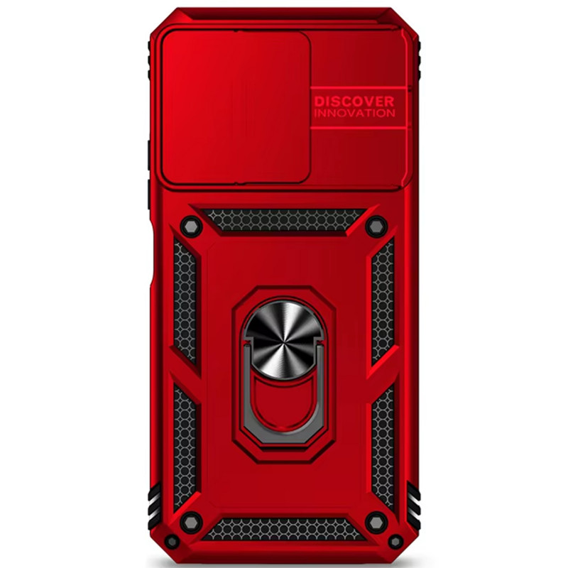 Фото Ударопрочный чехол Ummi Camshield Serge Ring для Xiaomi Redmi 15C (Global) / Poco C85 (Global) (Красный / Red) в магазине vchehle.ua