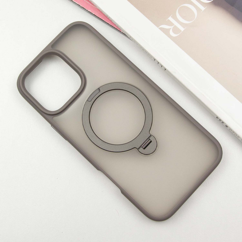 Фото Чехол Ummi Colorful with Magnetic Safe HQ Ring для Apple iPhone 16 Pro (6.3") (Grey) на vchehle.ua
