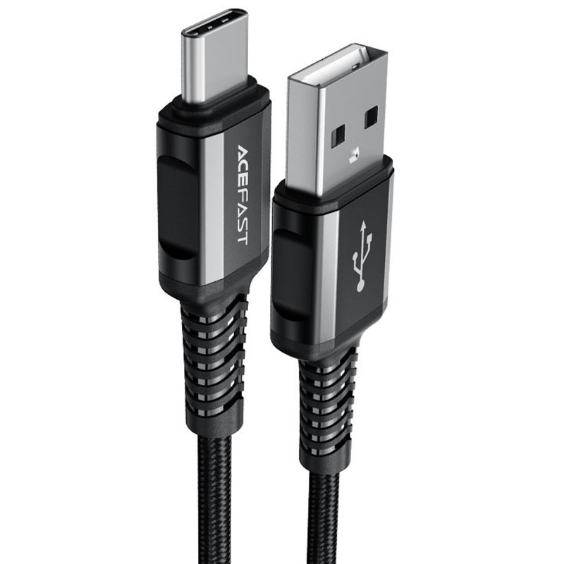 Дата кабель Acefast C1-04 USB to Type-C 3A (1.2m) (Black)