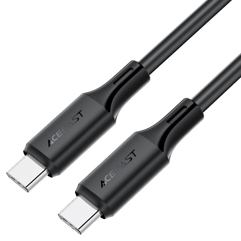 Фото Дата кабель Acefast C17-03 Type-C to Type-C 60W (1.2m) (Black) в магазине vchehle.ua
