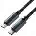 Дата кабель Acefast C19-03 Type-C to Type-C 60W (1.2m) (Black)