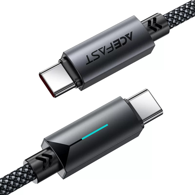 Фото Дата кабель Acefast C19-03 Type-C to Type-C 60W (1.2m) (Black) в магазине vchehle.ua