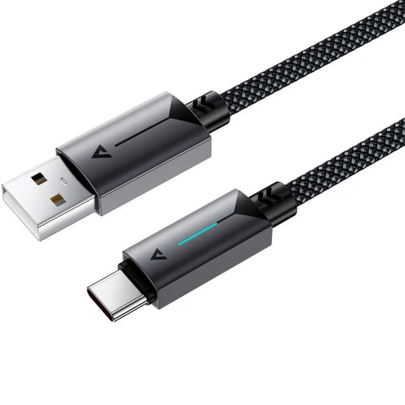 Фото Дата кабель Acefast C19-04 USB to Type-C 3A (1.2m) (Black) в магазине vchehle.ua