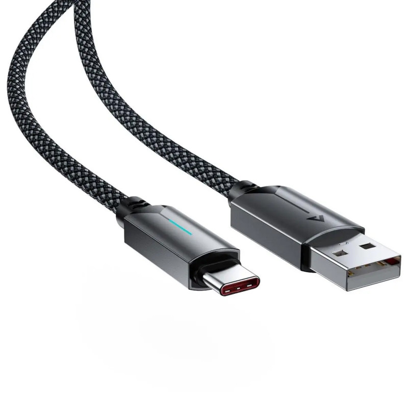 Дата кабель Acefast C19-04 USB to Type-C 3A (1.2m) (Black) в магазине vchehle.ua