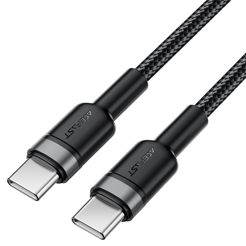 Фото Дата кабель Acefast C22-03 Type-C to Type-C 60W (1.2m) (Black) в магазине vchehle.ua