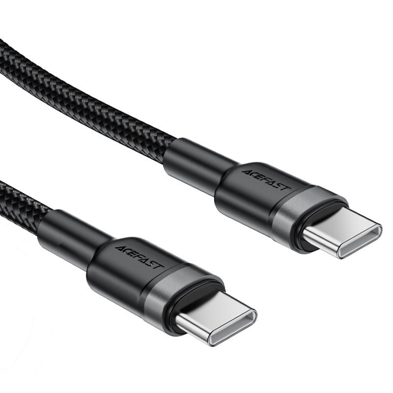 Купить Дата кабель Acefast C22-03 Type-C to Type-C 60W (1.2m) (Black) на vchehle.ua