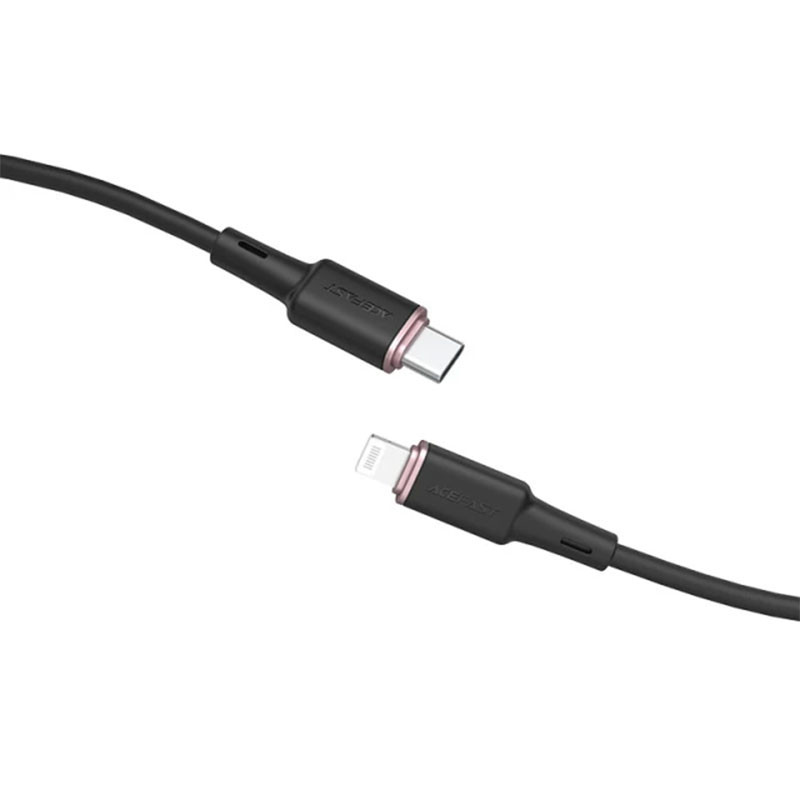 Дата кабель Acefast C2-01 Type-C to Lightning 30W (1.2m) (Black) в магазине vchehle.ua