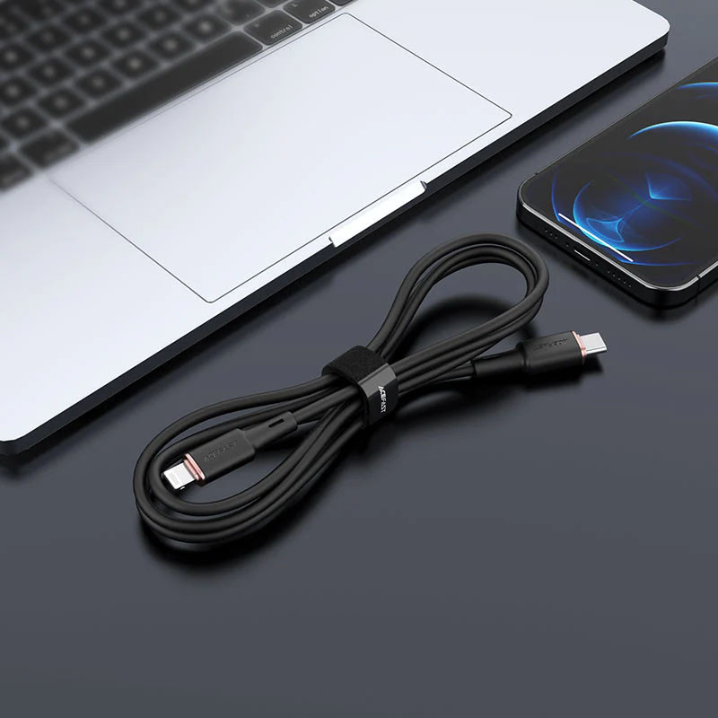 Купить Дата кабель Acefast C2-01 Type-C to Lightning 30W (1.2m) (Black) на vchehle.ua