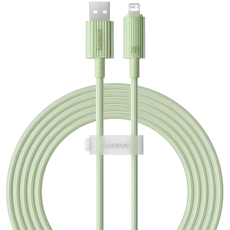 Дата кабель Baseus Habitat Series Fast Charging USB to Lightning 2.4A (1m) (P10360200421-0) (Natural Green)