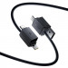 Фото Дата кабель Baseus Versatile Two-for-Two USB/Type-C to Type-C/Lightning 60W (2m) (P10383000) (Cluster Black) на vchehle.ua