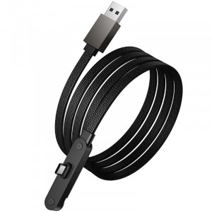 Дата кабель Hoco U150 Exquisite side plug and stand USB to Type-C 36W (1.2m)