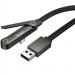 Купить Дата кабель Hoco U150 Exquisite side plug and stand USB to Type-C 36W (1.2m) (Black) на vchehle.ua