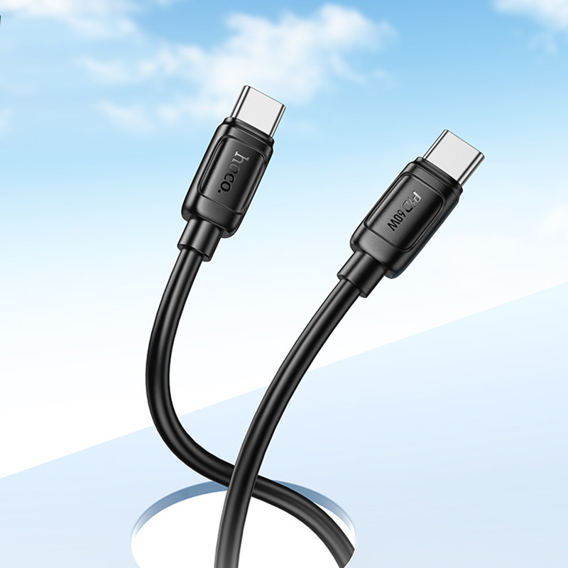 Дата кабель Hoco X115 Surpass Type-C to Type-C 60W (1m) (Black) в магазине vchehle.ua