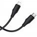 Фото Дата кабель Hoco X124 Bien silicone Type-C to Lightning 27W (1m) (Black) на vchehle.ua