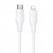 Дата кабель Hoco X124 Bien silicone Type-C to Lightning 27W (1m) (White)