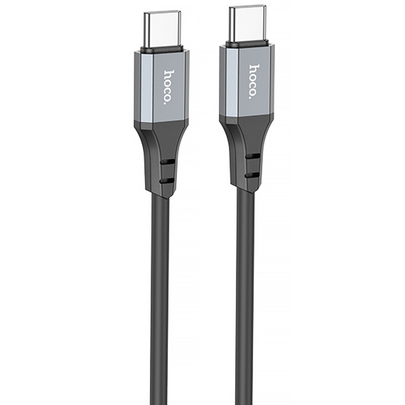 Дата кабель Hoco X86 Spear Type-C to Type-C 60W (1m) (Black)