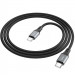 Дата кабель Hoco X86 Spear Type-C to Type-C 60W (1m) (Black) в магазині vchehle.ua