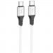 Дата кабель Hoco X86 Spear Type-C to Type-C 60W (1m) (White)
