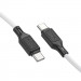 Фото Дата кабель Hoco X90 Cool silicone Type-C to Type-C 60W (1m) (White) в магазине vchehle.ua