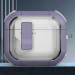 Фото Футляр протиударний Locking Button для навушників Airpods 3 (Light Purple) на vchehle.ua