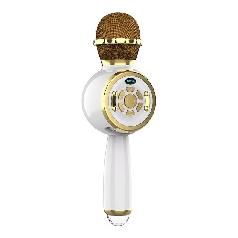 Караоке Мікрофон-колонка DS810 (Gold)