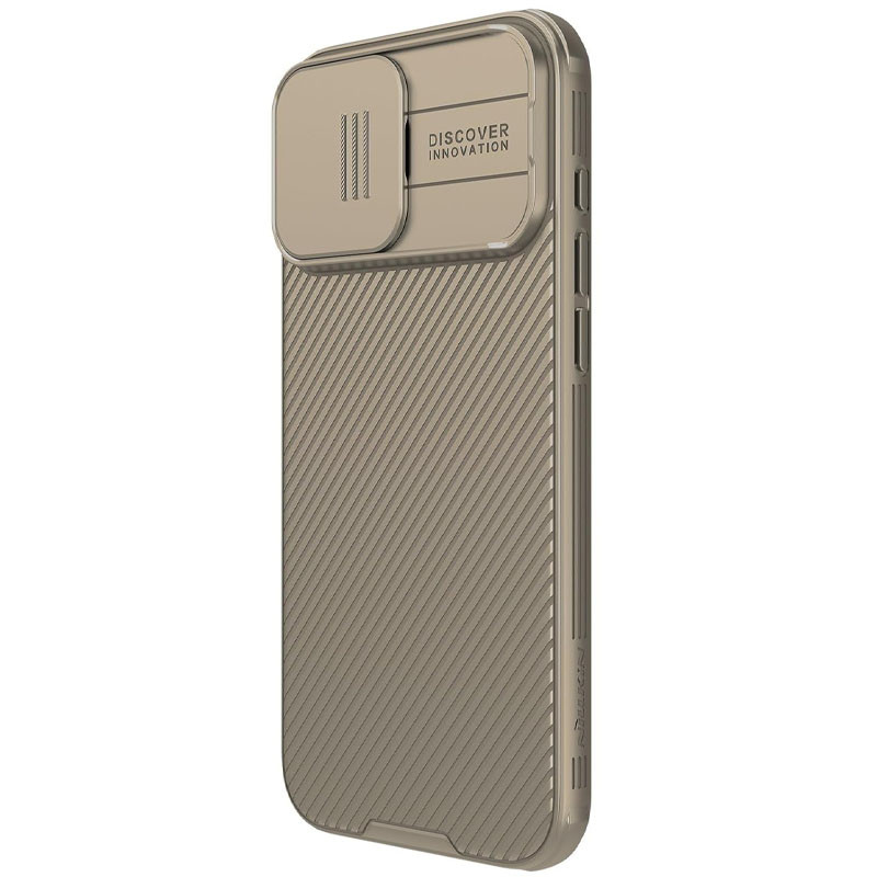Фото Карбоновая накладка Nillkin CamShield Pro для Apple iPhone 16 Pro (6.3") (Gold) в магазине vchehle.ua