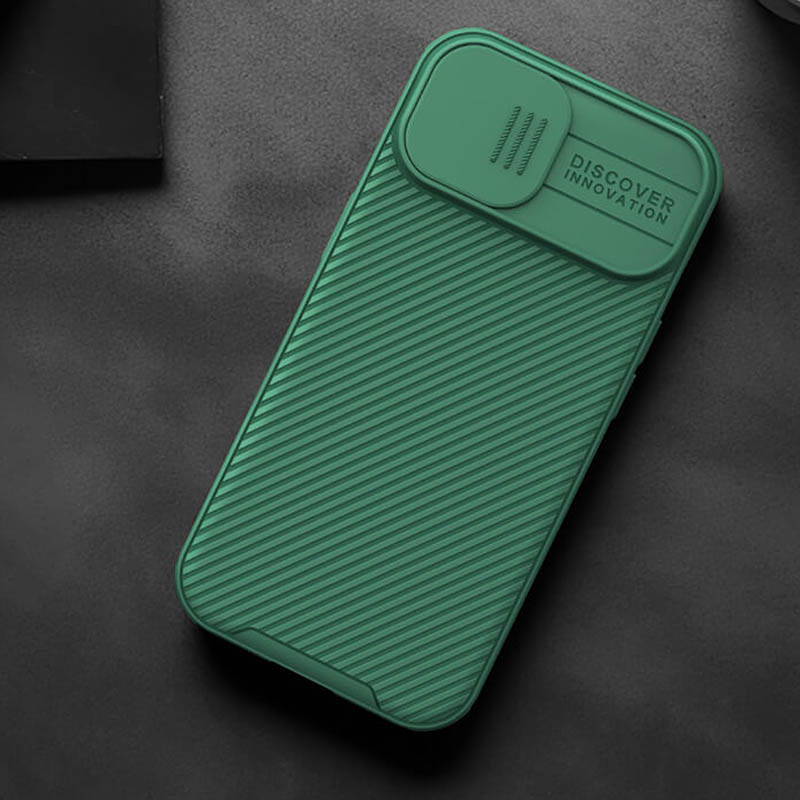 Заказать Карбоновая накладка Nillkin CamShield Pro Magnetic для Apple iPhone 15 (6.1") (Deep Green) на vchehle.ua